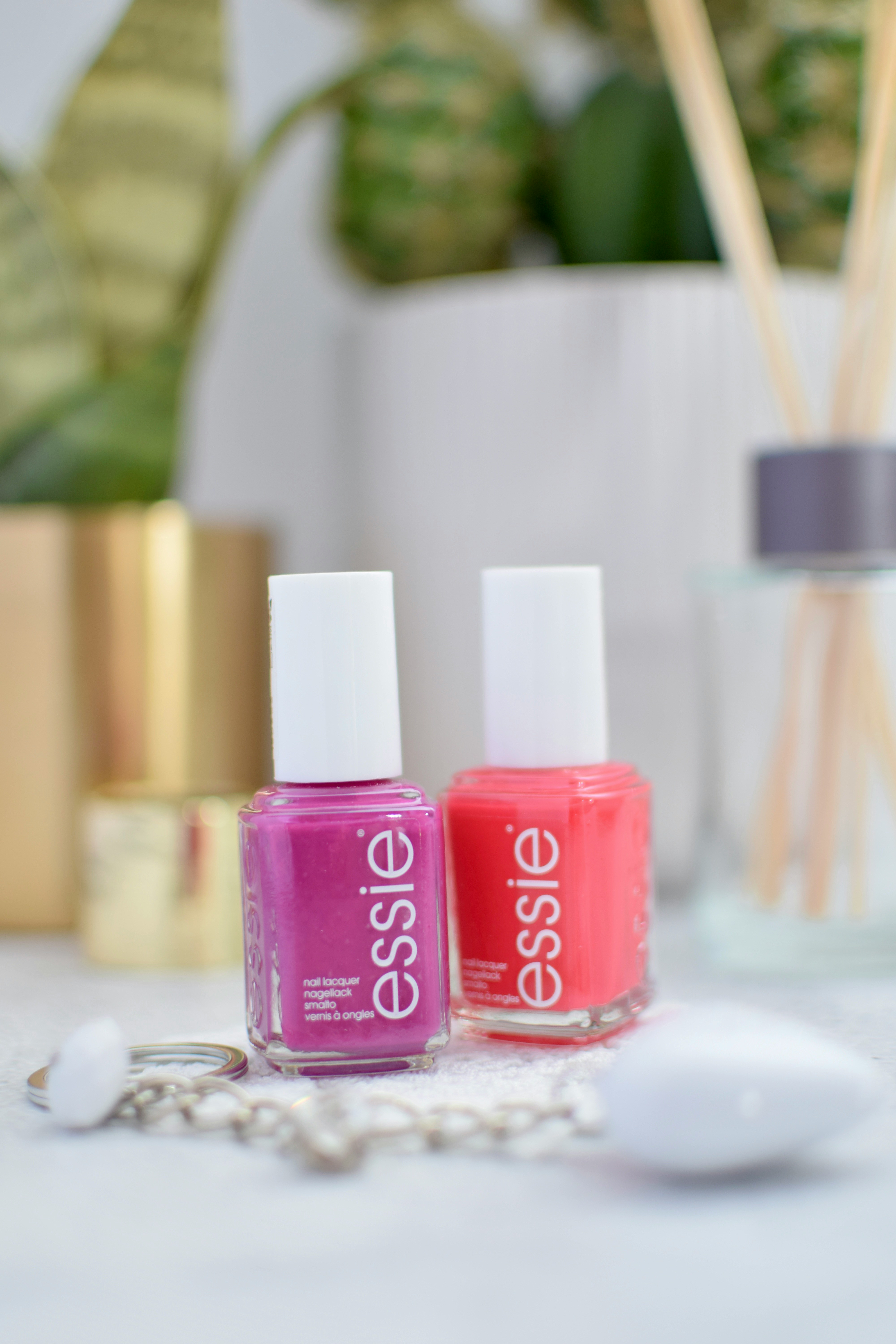 Luxury blush nail polish bottle
